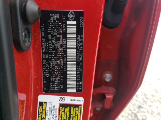 2023 TOYOTA CAMRY SE NIGHT SHADE 4T1G11AKXPU120162