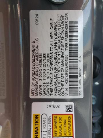 2025 HONDA ACCORD TOURING HYBRID 1HGCY2F80SA001565