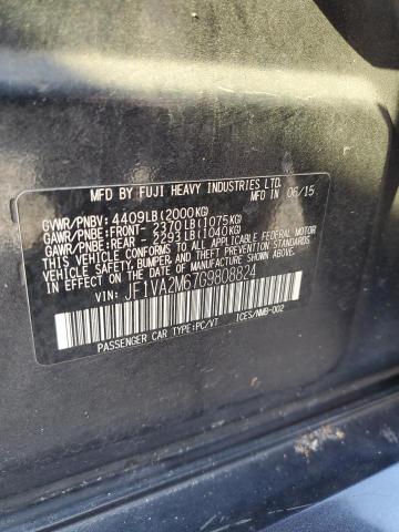 2016 SUBARU WRX STI JF1VA2M67G9808824