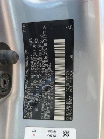 2012 TOYOTA SIENNA XLE - 5TDYK3DC3CS199369