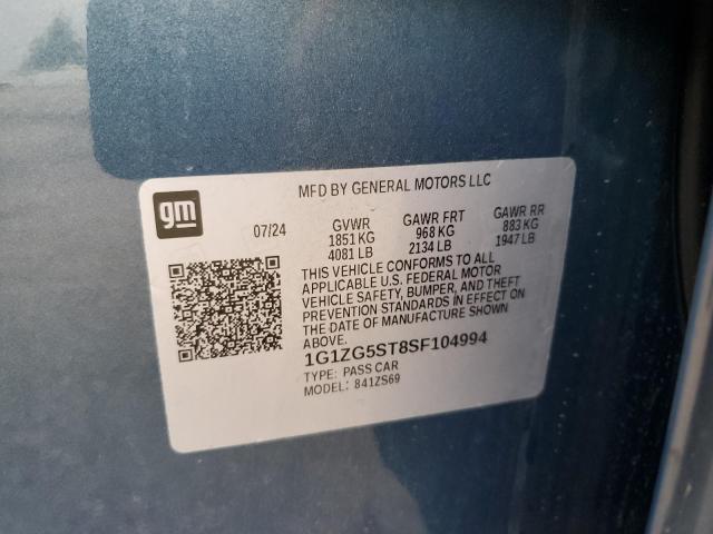 2025 CHEVROLET MALIBU RS 1G1ZG5ST8SF104994