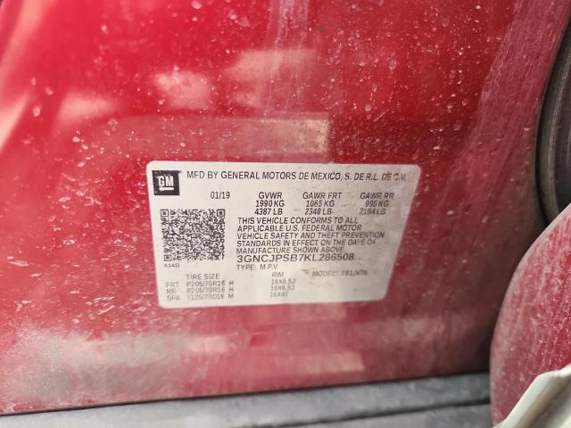 2019 CHEVROLET TRAX 1LT - 3GNCJPSB7KL286508