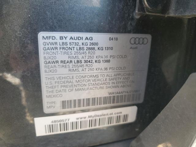 2018 AUDI SQ5 PREMIU WA1A4AFY4J2168011