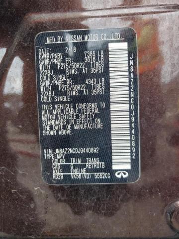 2018 INFINITI QX80 BASE JN8AZ2NC0J9440892
