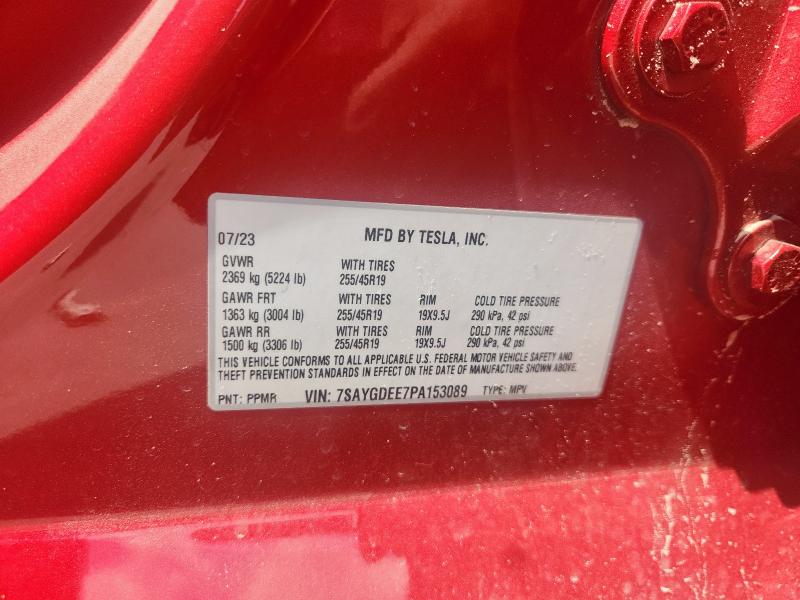 2023 TESLA MODEL Y 7SAYGDEE7PA153089