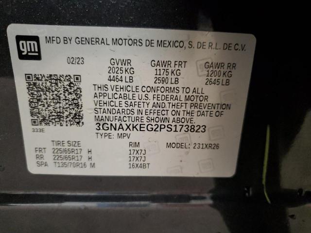 2023 CHEVROLET EQUINOX LT - 3GNAXKEG2PS173823