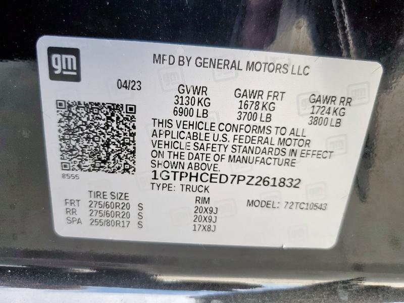 2023 GMC SIERRA C15 1GTPHCED7PZ261832
