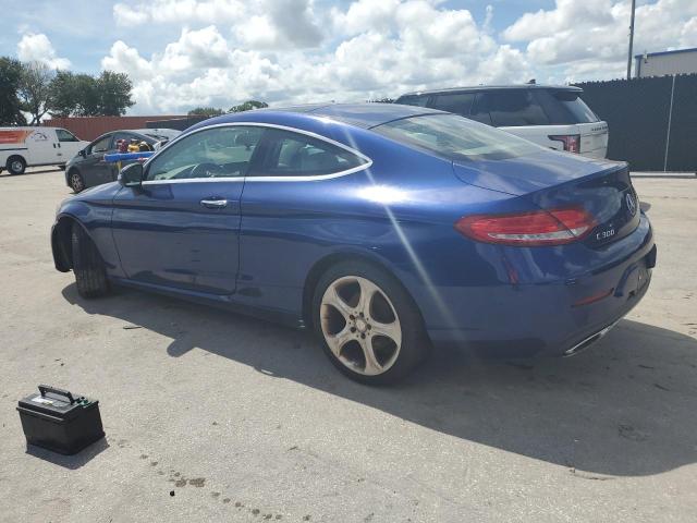 MERCEDES-BENZ C 300 2017 blue coupe gas WDDWJ4JB0HF325499 photo #3