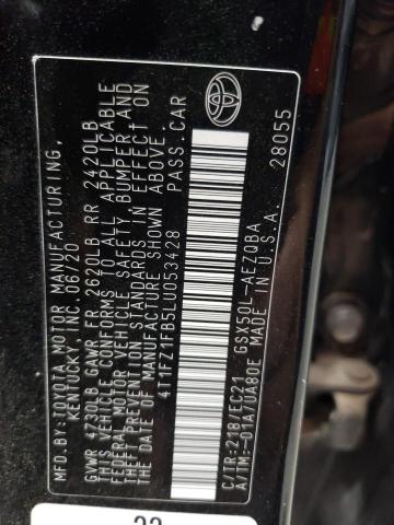 2020 TOYOTA AVALON XSE 4T1FZ1FB5LU053428