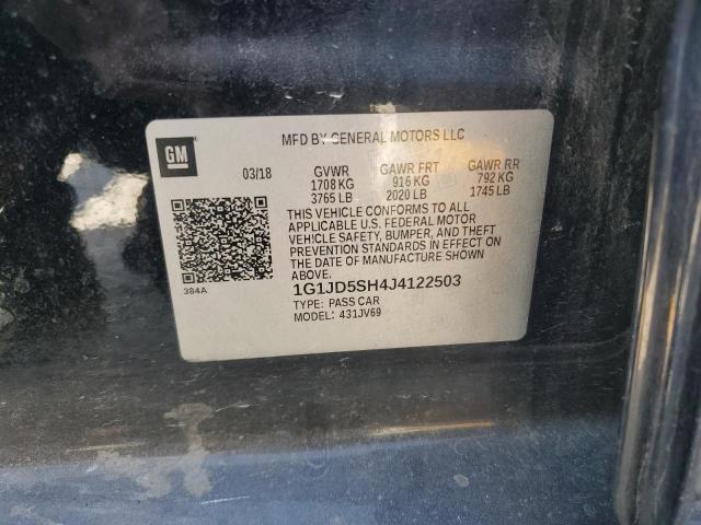 2018 CHEVROLET SONIC LT 1G1JD5SH4J4122503