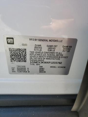 2023 CHEVROLET TRAVERSE RS 1GNEVJKWXPJ233782