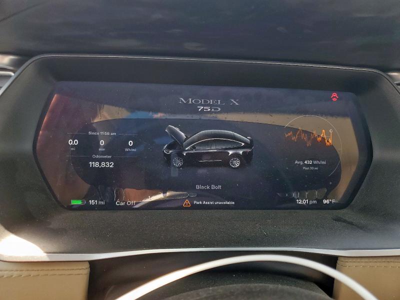 2017 TESLA MODEL X 5YJXCBE24HF039358