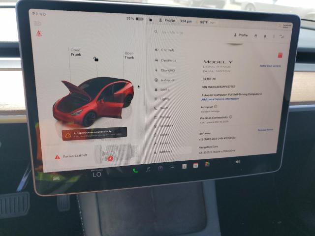 2023 TESLA MODEL Y 7SAYGAEE2PF627757