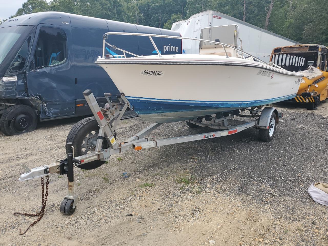 Lot #3257294753 1983 WELLS CARGO BOAT W/TRL