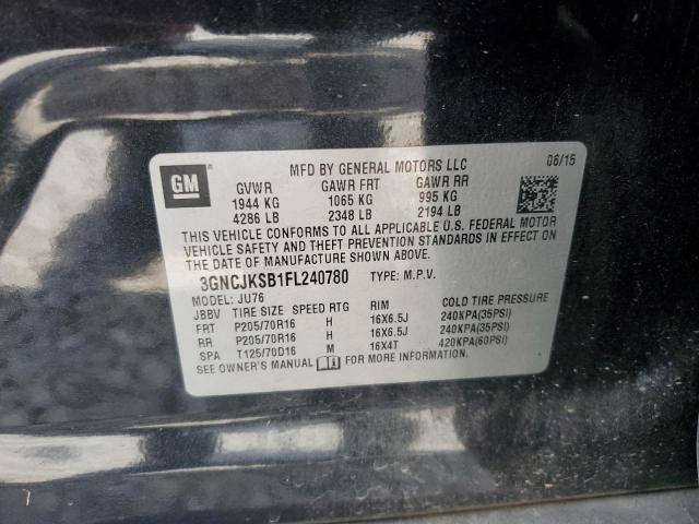 2015 CHEVROLET TRAX LS 3GNCJKSB1FL240780