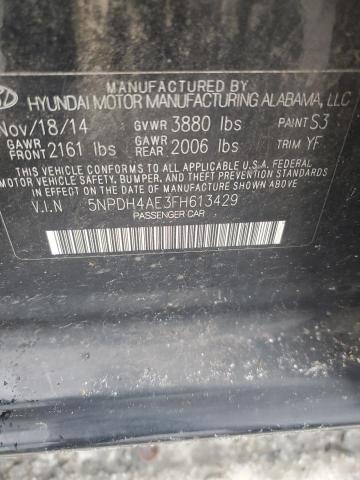 2015 HYUNDAI ELANTRA SE 5NPDH4AE3FH613429