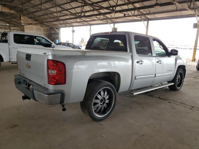 CHEV SILVERADO C1500 LT 2010 silver crew pic flexible fuel 3GCRCSE37AG132019 photo #4