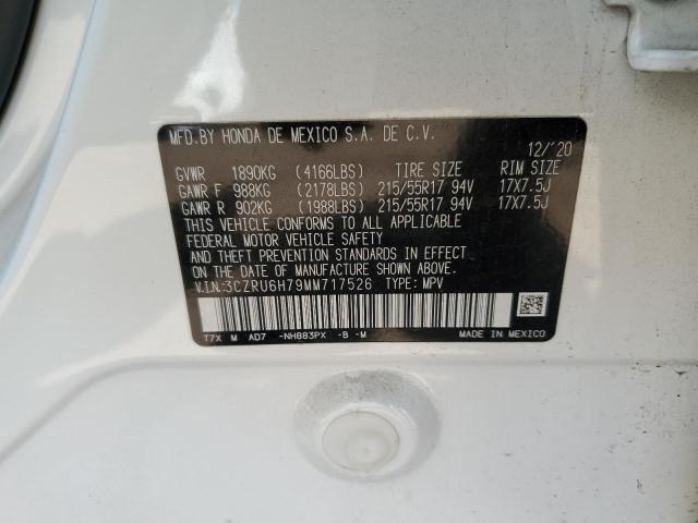 2021 HONDA HR-V EXL 3CZRU6H79MM717526