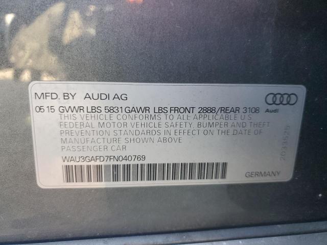2015 AUDI A8 L QUATT WAU3GAFD7FN040769