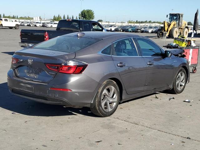 HONDA INSIGHT LX 2019 gray  hybrid engine 19XZE4F14KE011822 photo #4