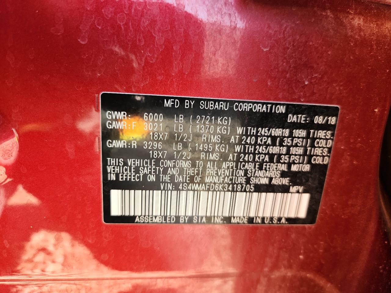 SUBARU ASCENT PREMIUM