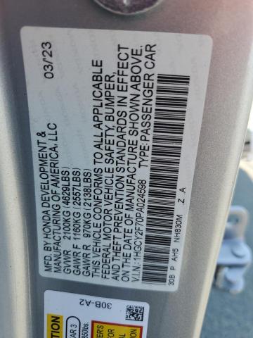 2023 HONDA ACCORD HYBRID SPORT-L 1HGCY2F70PA024598