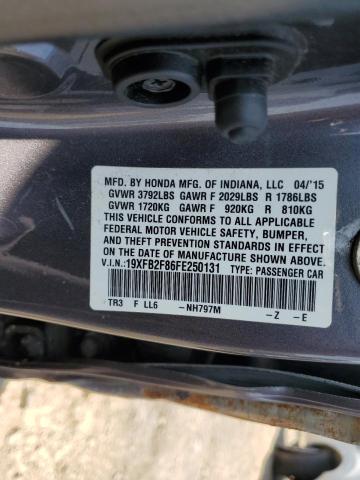 2015 HONDA CIVIC EX 19XFB2F86FE250131
