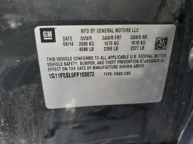 2015 CHEVROLET MALIBU LTZ 1G11F5SL9FF168872