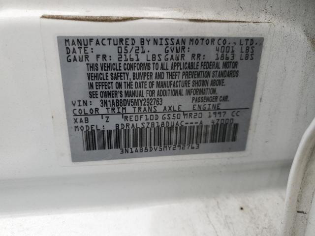 2021 NISSAN SENTRA SR 3N1AB8DV5MY292763