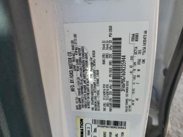 2013 FORD FUSION S - 3FA6P0G76DR235944