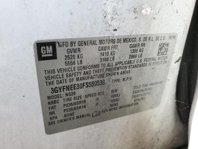 2015 CADILLAC SRX LUXURY 3GYFNEE30FS559538