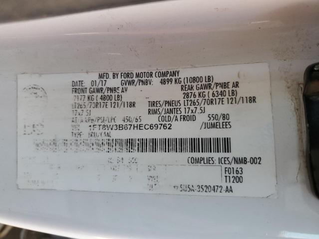 2017 FORD F350 SUPER 1FT8W3B67HEC69762
