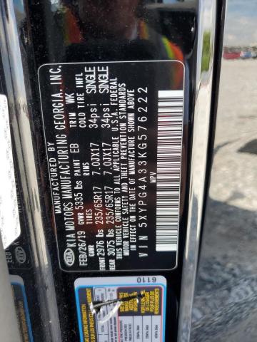 2019 KIA SORENTO L - 5XYPG4A33KG576222