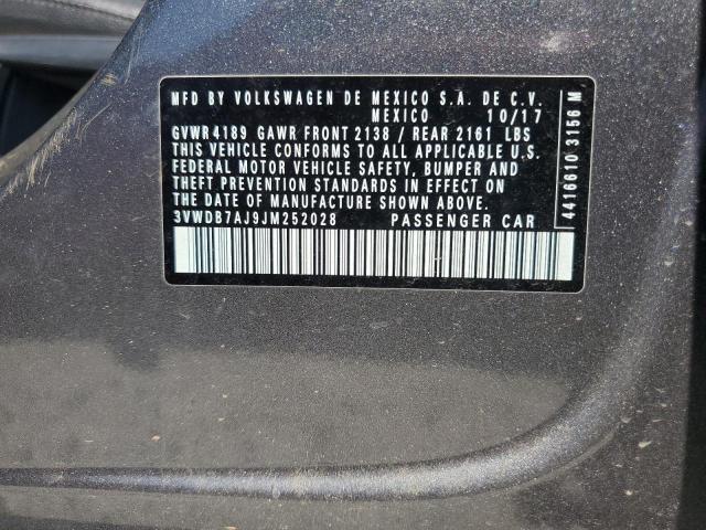 2018 VOLKSWAGEN JETTA SE 3VWDB7AJ9JM252028