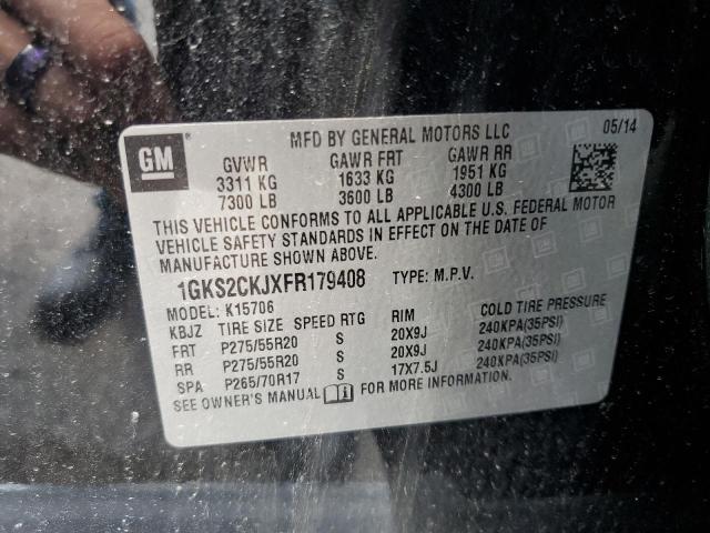 2015 GMC YUKON DENA 1GKS2CKJXFR179408