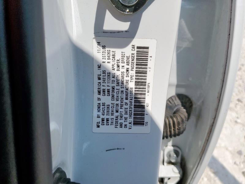 2015 HONDA ACCORD EXL 1HGCR3F84FA010956