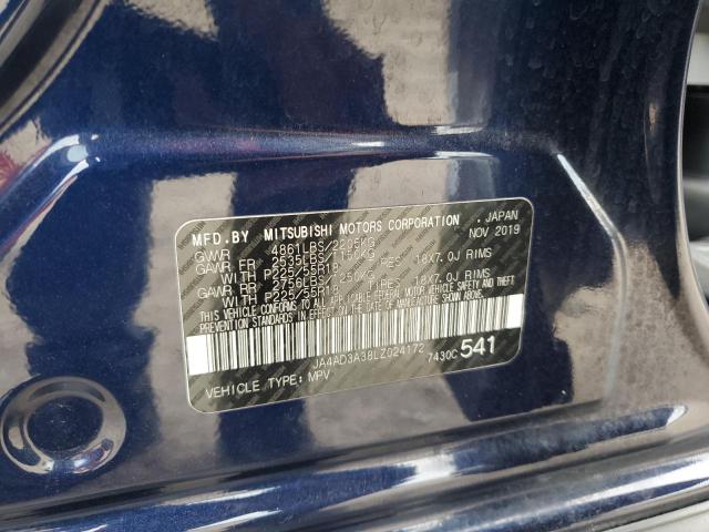 2020 MITSUBISHI OUTLANDER JA4AD3A38LZ024172