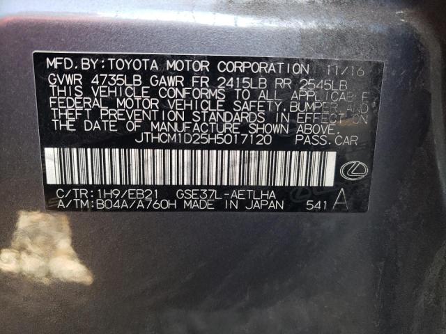 2017 LEXUS IS 300 JTHCM1D25H5017120