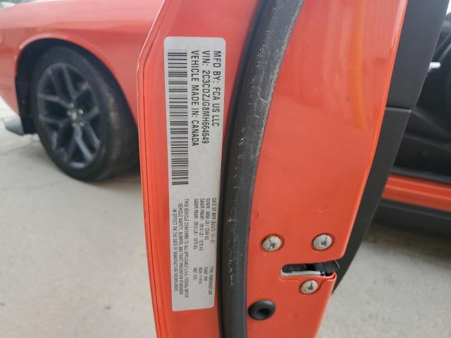 2021 DODGE CHALLENGER 2C3CDZJG8MH664649