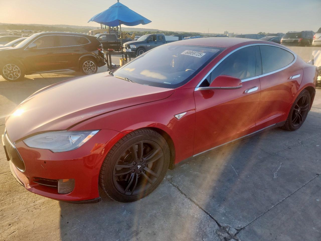 Lot #3276352712 2015 TESLA MODEL S 70