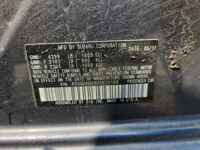 2017 SUBARU IMPREZA PR 4S3GKAB6XH3620168