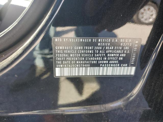 2012 VOLKSWAGEN JETTA - 3VW1K7AJ5CM379400