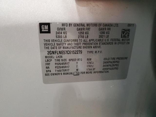 2012 CHEVROLET EQUINOX LT - 2GNFLNE57C6152279