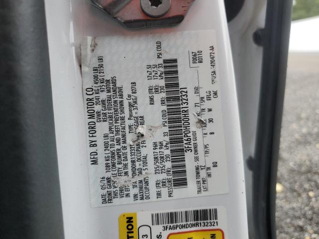 2017 FORD FUSION SE 3FA6P0HD0HR132321