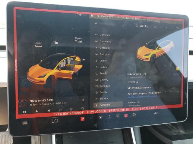 2019 TESLA MODEL 3 5YJ3E1EA1KF509041