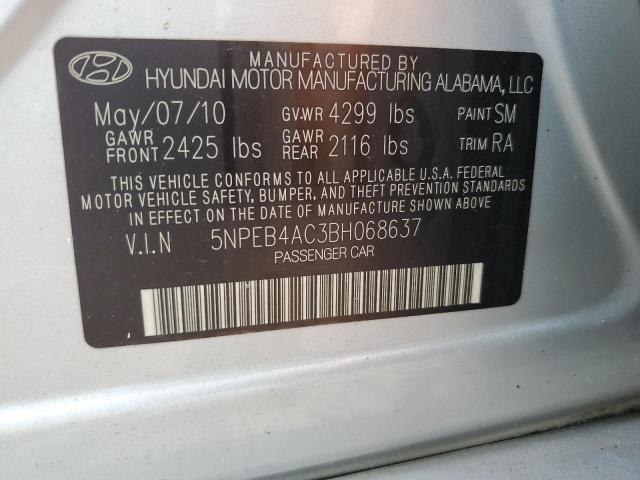 2011 HYUNDAI SONATA GLS - 5NPEB4AC3BH068637