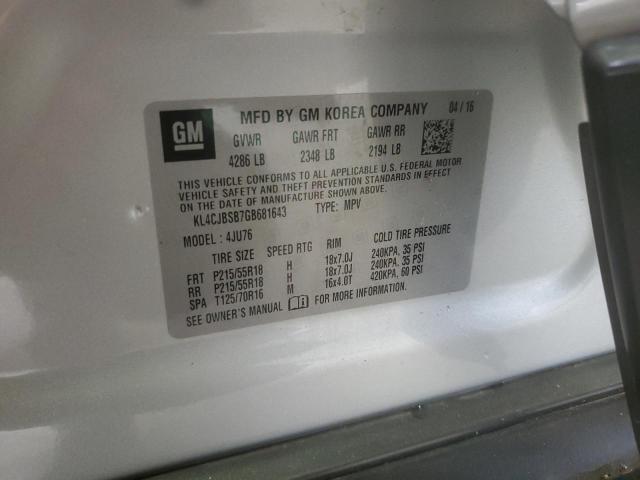 2016 BUICK ENCORE CON KL4CJBSB7GB681643