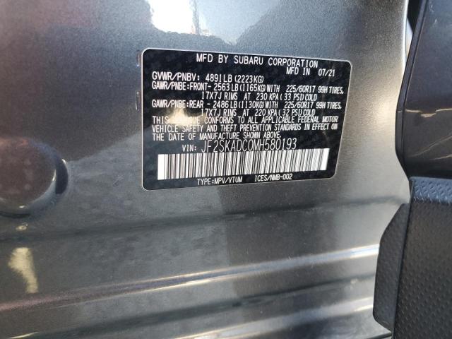 2021 SUBARU FORESTER JF2SKADC0MH580193
