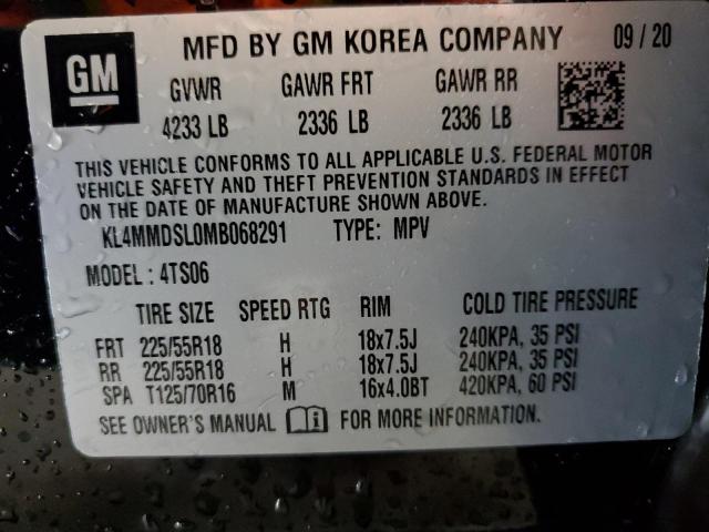 2021 BUICK ENCORE GX KL4MMDSL0MB068291