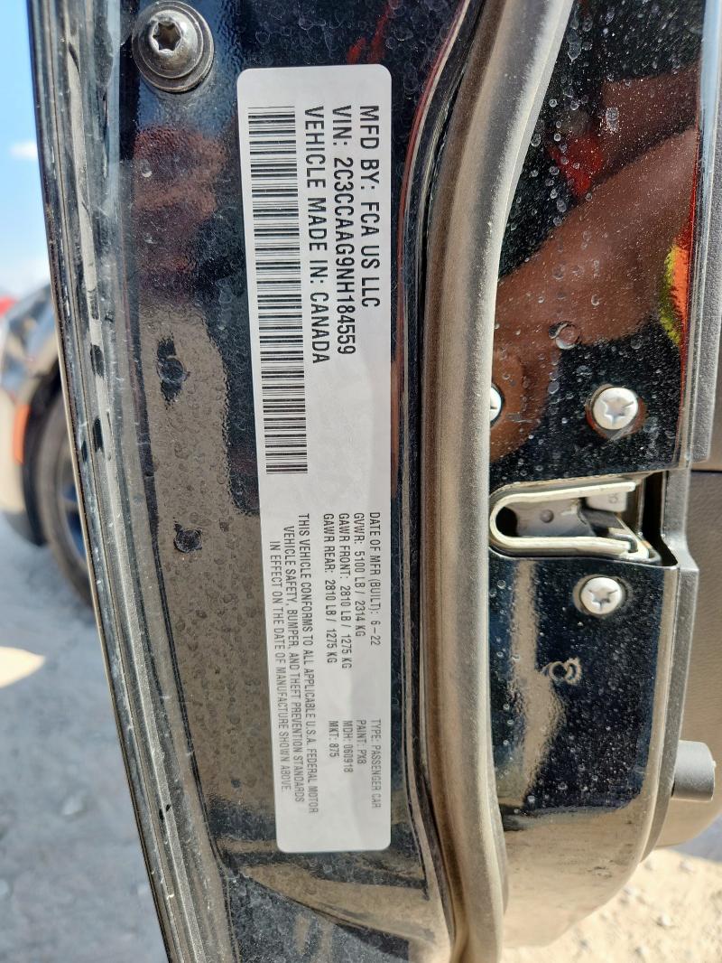 2022 CHRYSLER 300 TOURIN 2C3CCAAG9NH184559